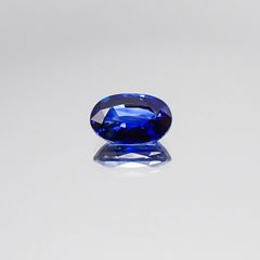 サファイア(宝石名サファイア)スリランカ産 0.99ct 識別済[220717113]7.3x4.7mm前後