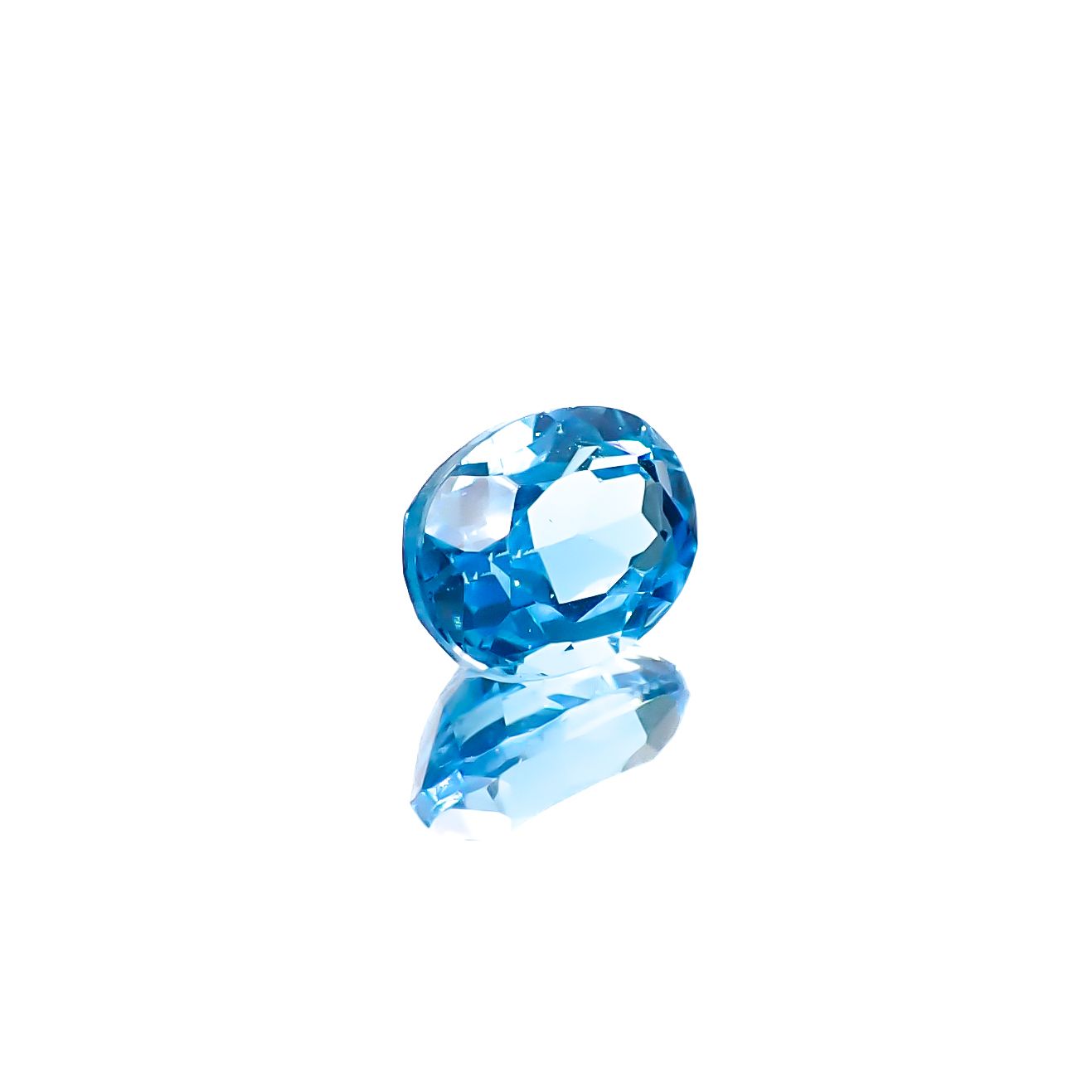 スイスブルートパーズ ブラジル産 1.89ct [241229577]8.1x6.2mm前後