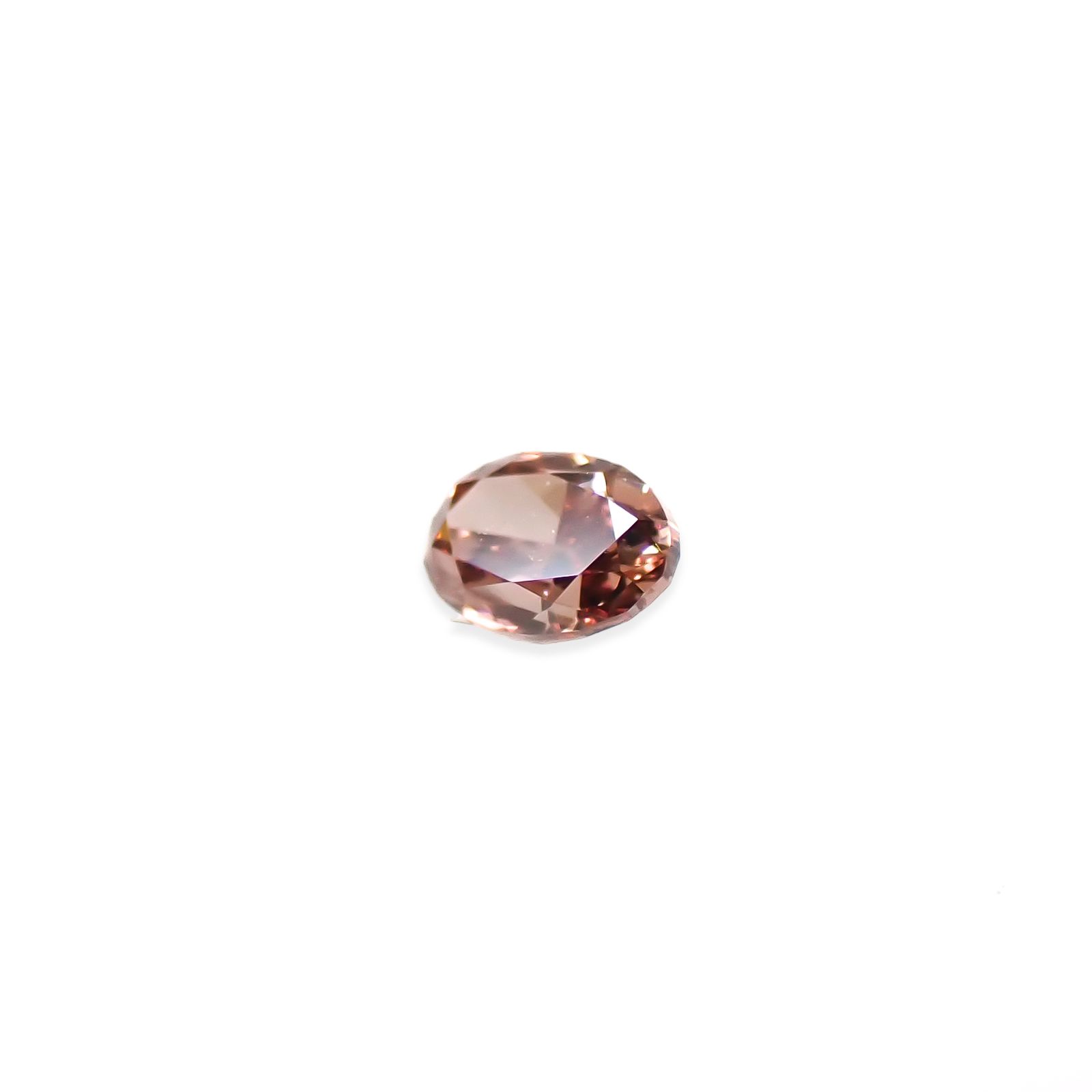 ピンクダイヤモンド(宝石名ダイアモンド VS-1/FANCY DEEP BROWNISH PINK) 0.033ct ソ付(AGT)[250129713]2.25x1.6mm前後