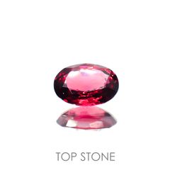 レッドスピネル(宝石名レッド・スピネル)タンザニア産 0.86ct 識別済[220114326]7.1x5.1mm前後