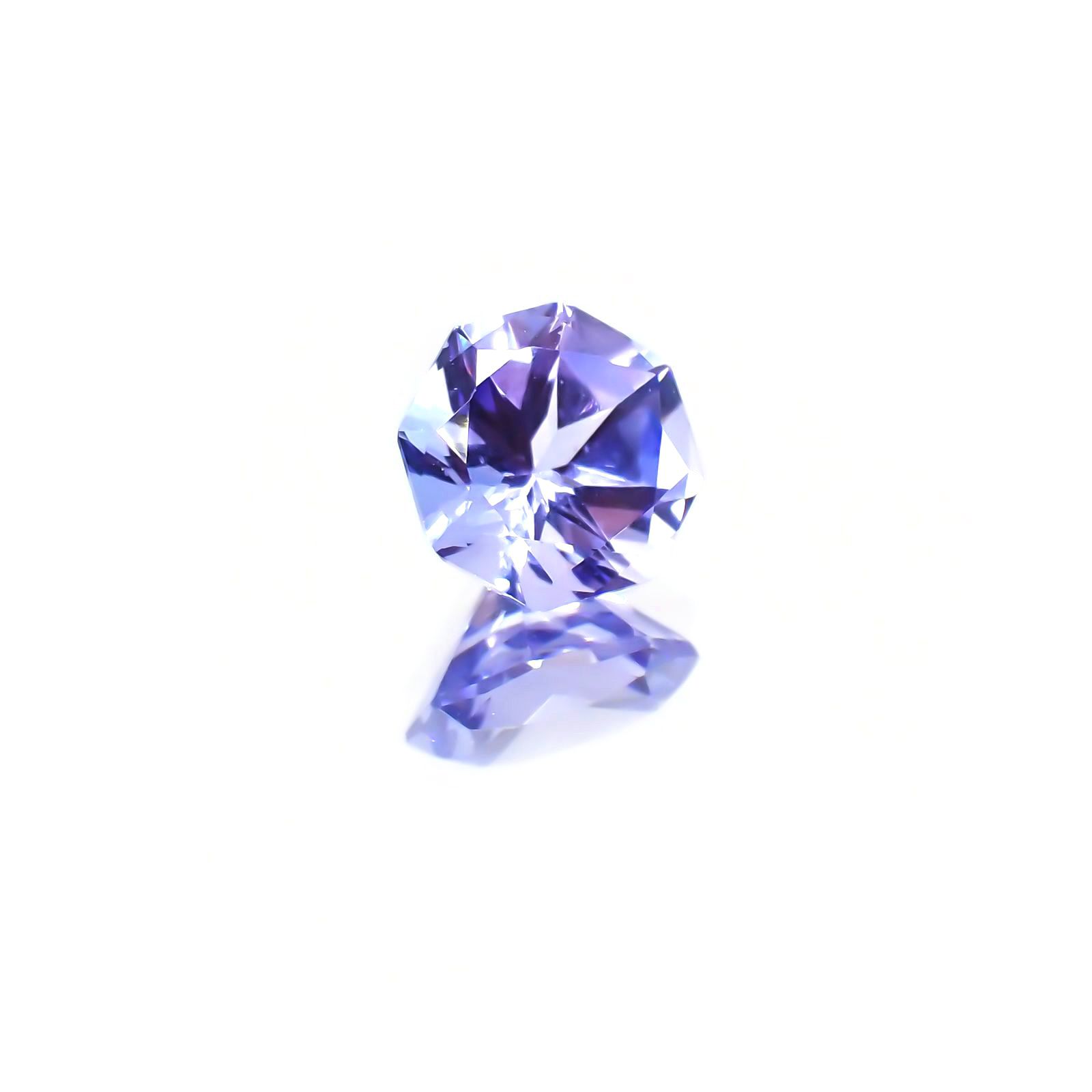 ◇オクタゴンカット◇タンザナイトSA(宝石名タンザナイト) タンザニア産 0.60ct 識別済[24029543]5.1×5.1mm前後
