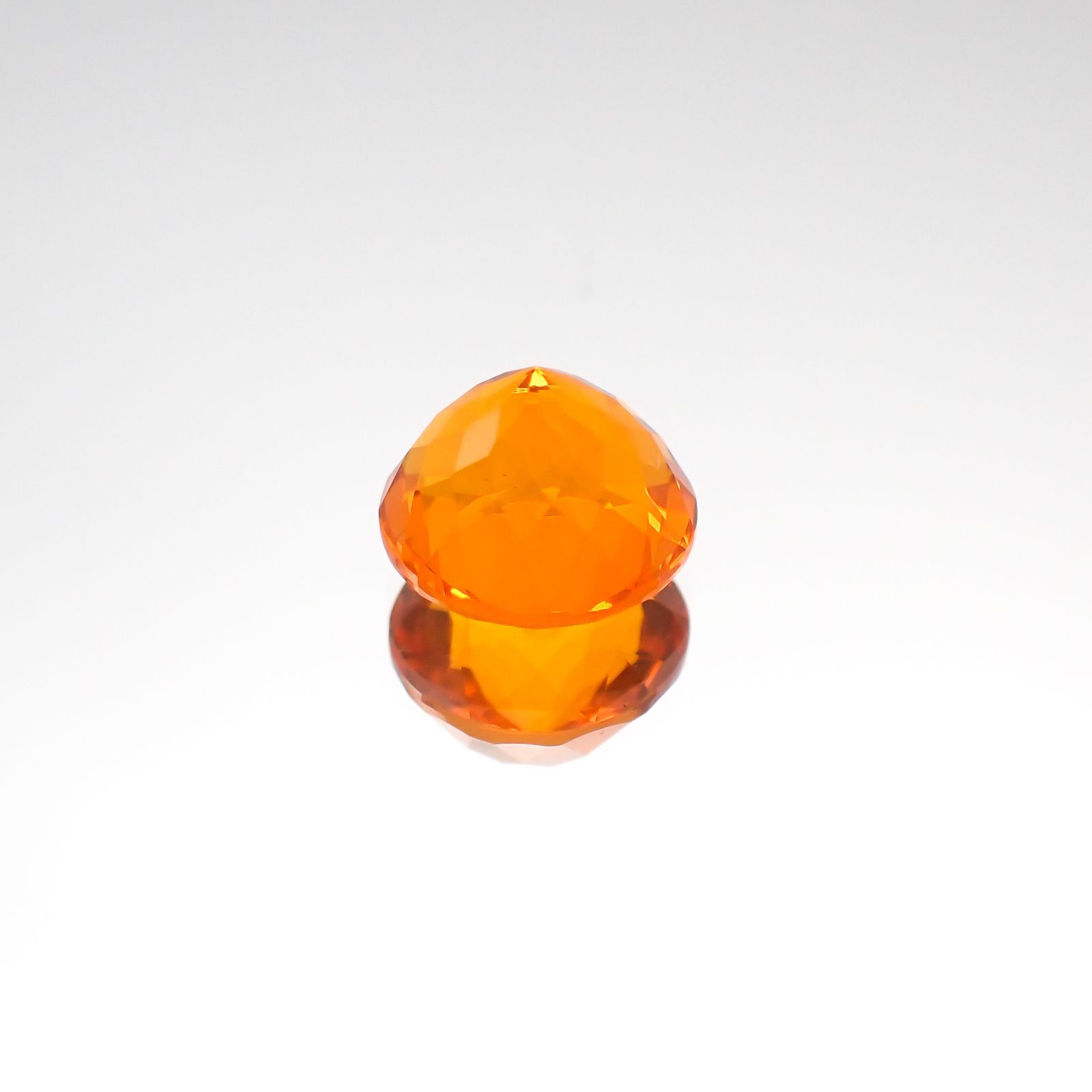ファイヤーオパール(宝石名ファイヤー・オパール)メキシコ産 1.28ct 識別済[231124109]7.5x7.5mm前後
