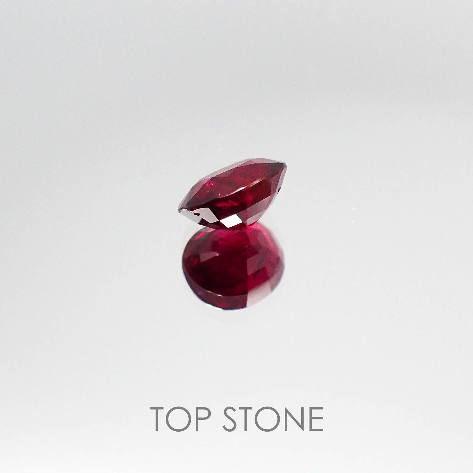 ルビー ミャンマー産 1.25ct GRS鑑付[20073770]6.8×5.6mm前後