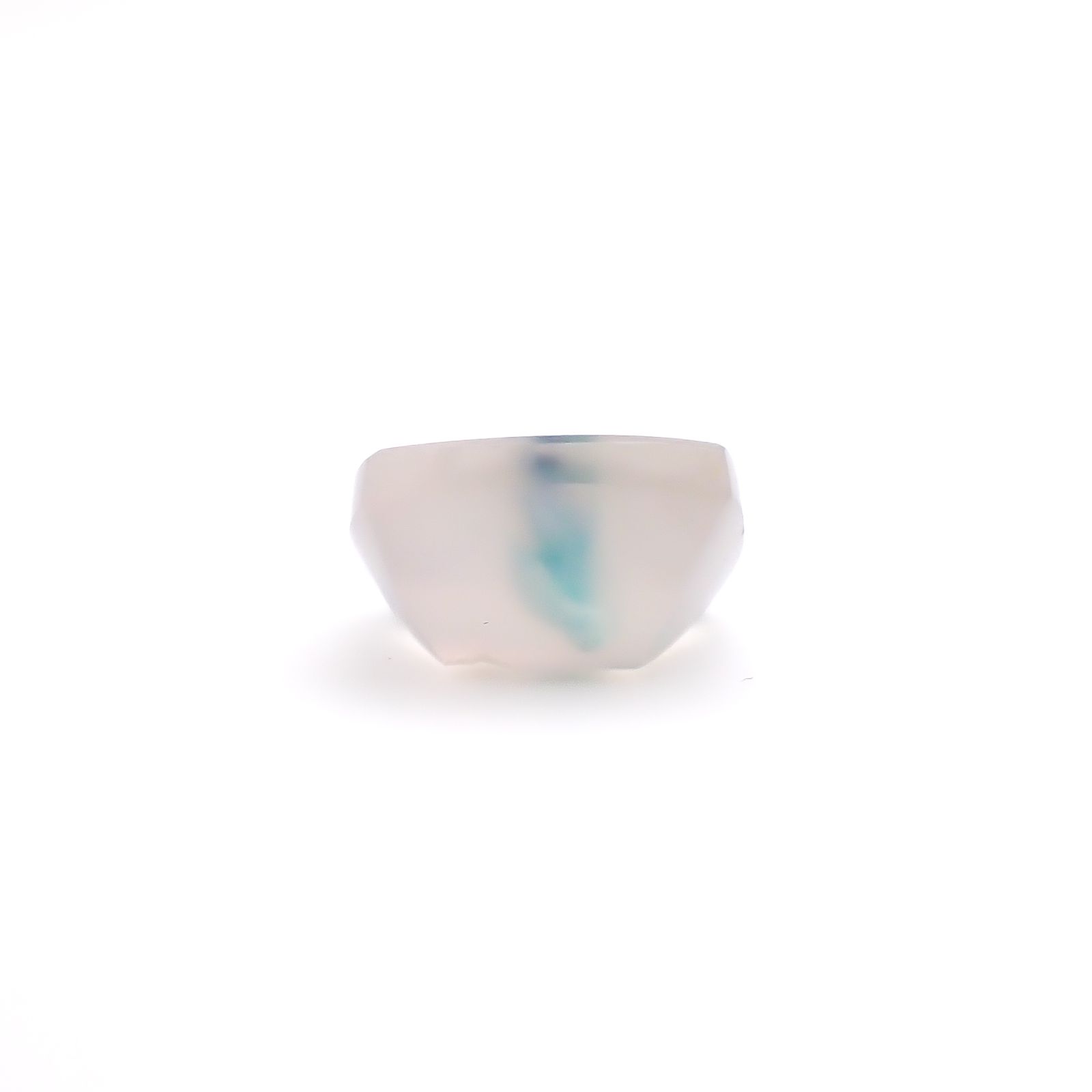 コッパークリソコラインカルセドニー インドネシア産 4.77ct / 11.2x9.9mm前後 [260932795]