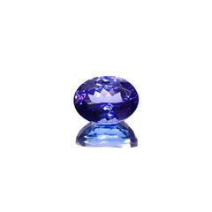 タンザナイト(宝石名タンザナイト)タンザニア産 ソ付(彩珠) 3.252ct / 9.9x7.4mm前後 [230119730]