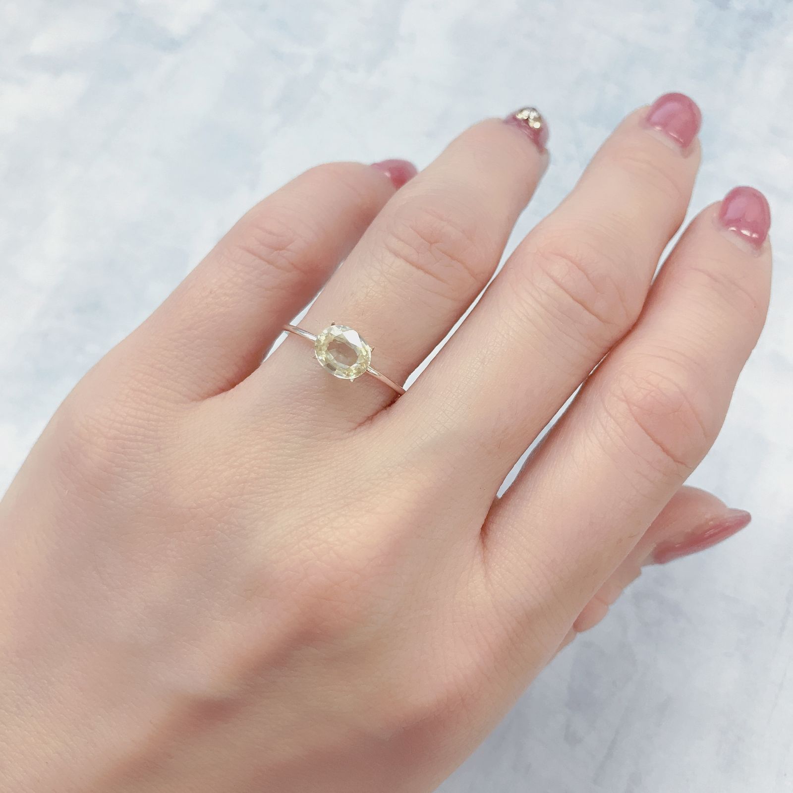 イエロージルコン(宝石名ジルコン)スリランカ/カンボジア産 1.60ct 識別済[220114834]7x5.8mm前後