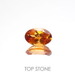 スペサルティンガーネット(宝石名ガーネット)タンザニア産 0.69ct 識別済[220817545]6.2x4mm前後