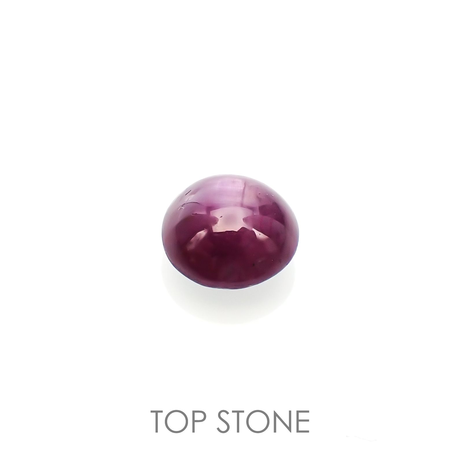 スタールビー(宝石名スター・ルビー)インド産 2.93ct 識別済[220616103]7.8x7.8mm前後