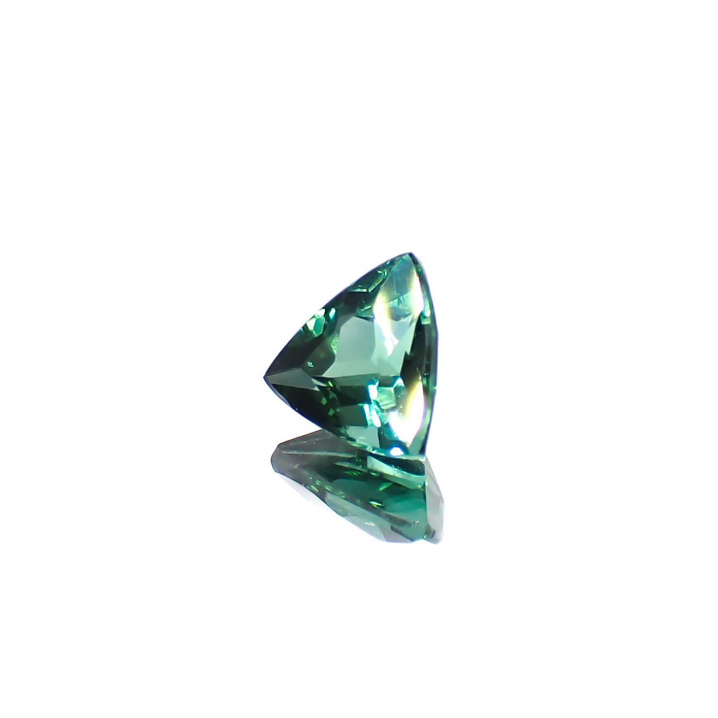 ブルーグリーントルマリン ブラジル産 0.50ct[240628385]5.4x5.2mm前後