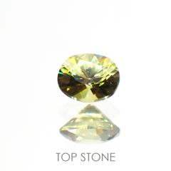 デマントイドガーネット(宝石名デマントイド・ガーネット) ナミビア産 0.23ct 識別済[210912787]3.8×3mm前後
