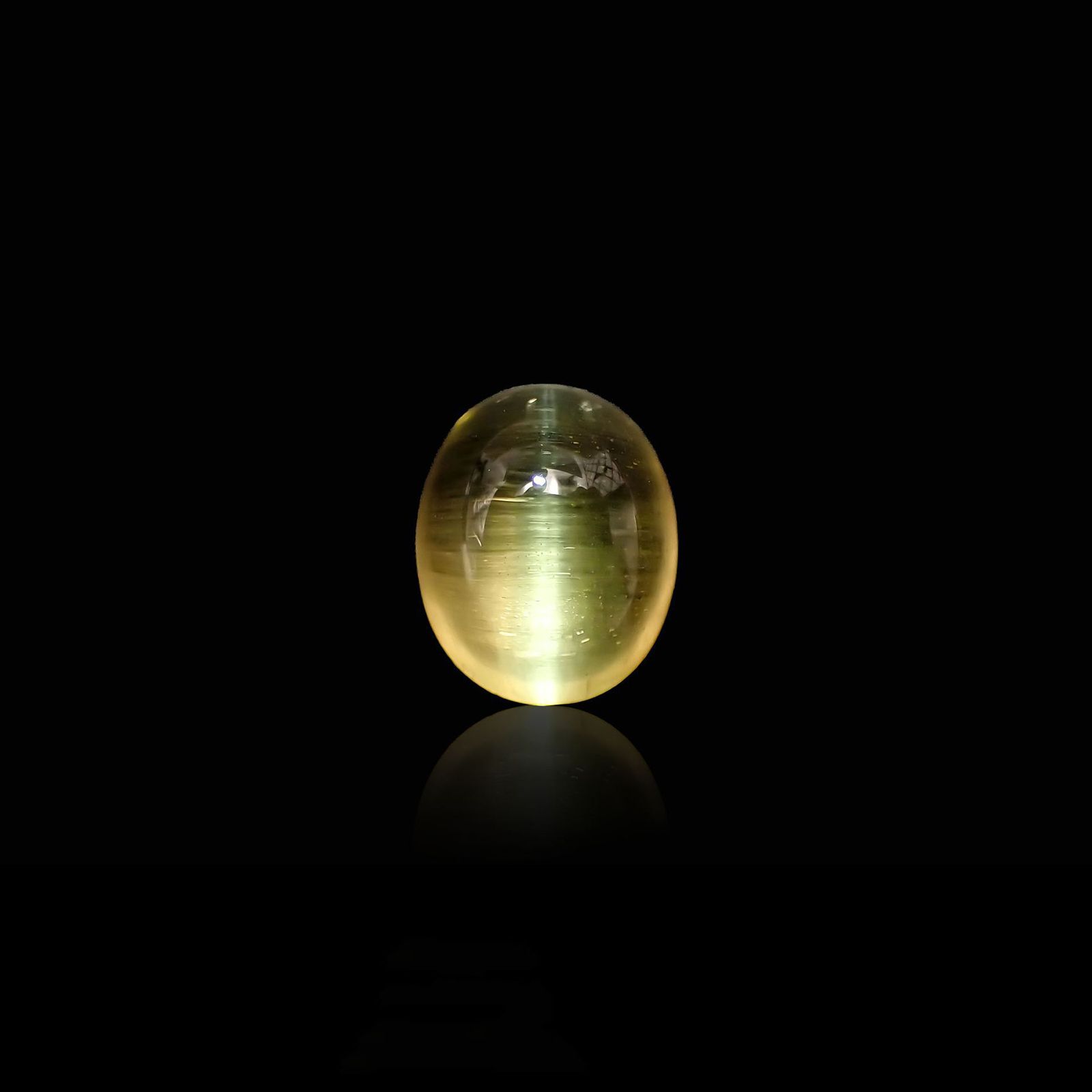 イエローベリルキャッツアイ(宝石名イエロー・ベリル キャッツアイ)ブラジル産 2.95ct 識別済[220917883]10x8.2mm前後