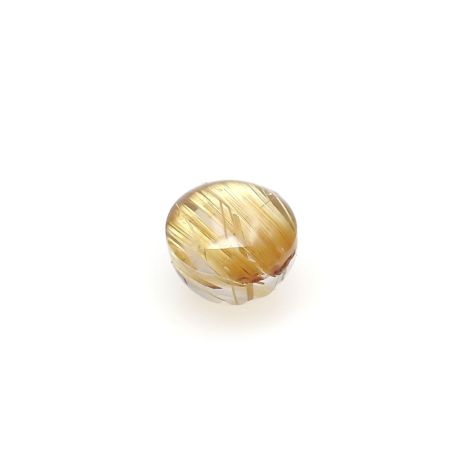 ルチルクオーツ キャッツアイ ブラジル産 2.22ct[240427337]7.1x7.1mm前後