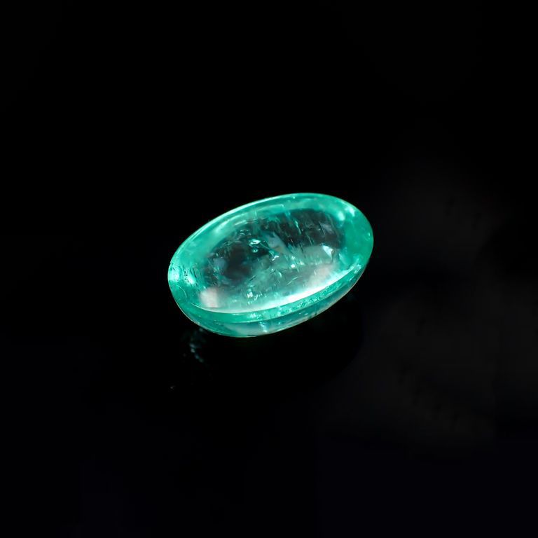 パライバトルマリン(宝石名トルマリン/別名パライバ・トルマリン)ブラジル・キントス鉱山産 2.470ct ソ付(宝貴協)[221018761]10.1x6.9mm前後