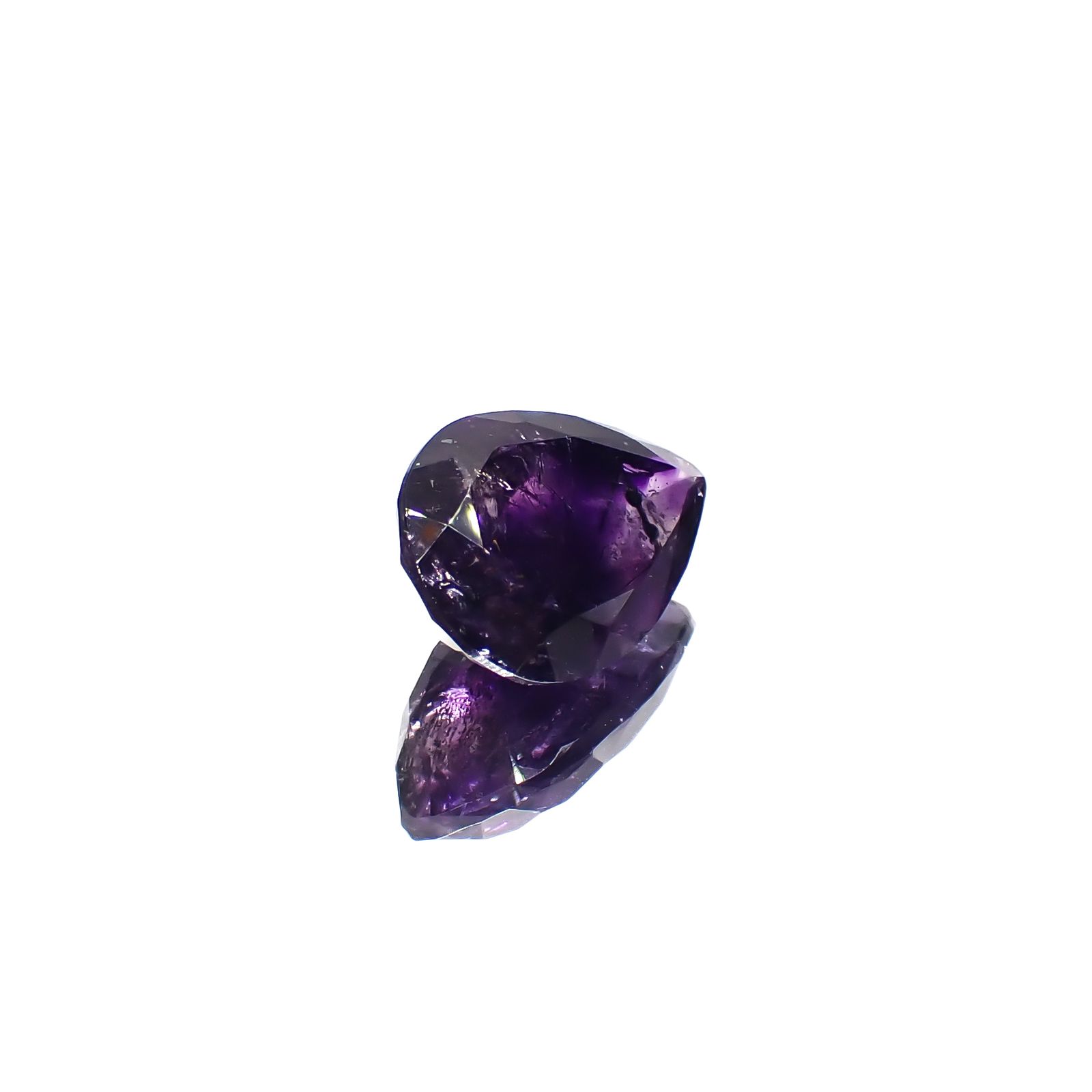 アメジストエレスチャル ナイジェリア産 4.86ct[240928873]14.1x9.8mm前後