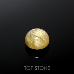 ルチルクォーツ(宝石名ルチルレイテッド・クォーツ) ブラジル産 2.40ct 識別済[210913300]7.9×7.9mm前後