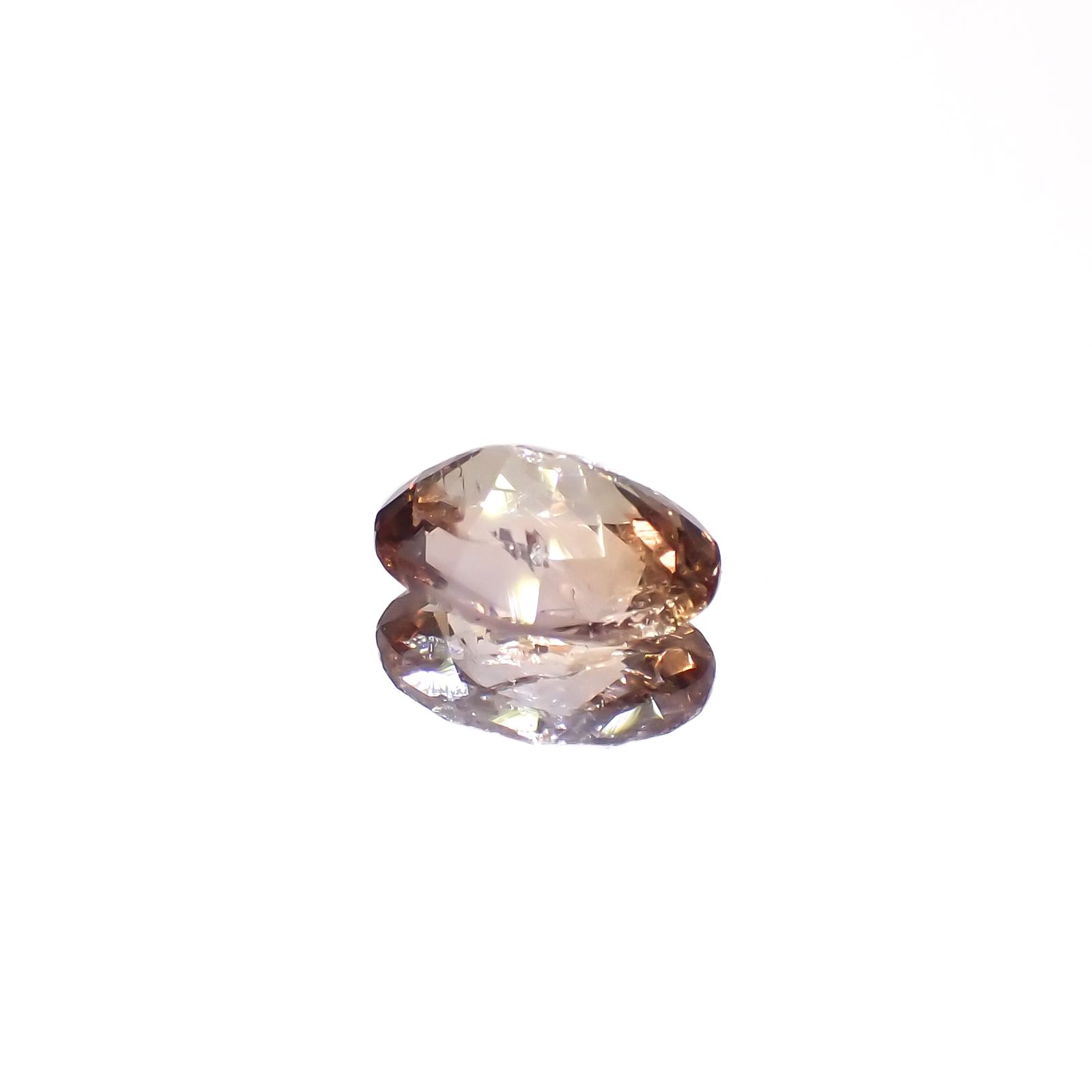 マグネシオアキシナイト フルオレッセンス(宝石名マンガン/マグネシオ・アキシナイト)タンザニア産 1.143ct ソ付(日独)[240327013]7.99x6.11mm前後