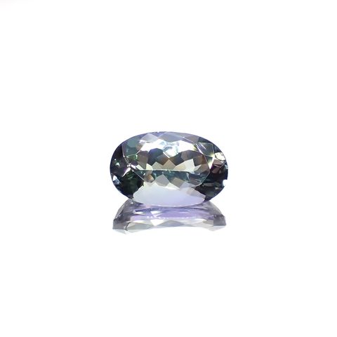 バイカラータンザナイト(宝石名ゾイサイト)タンザニア産 2.48ct 識別済[231224808]10.7x6.9mm前後