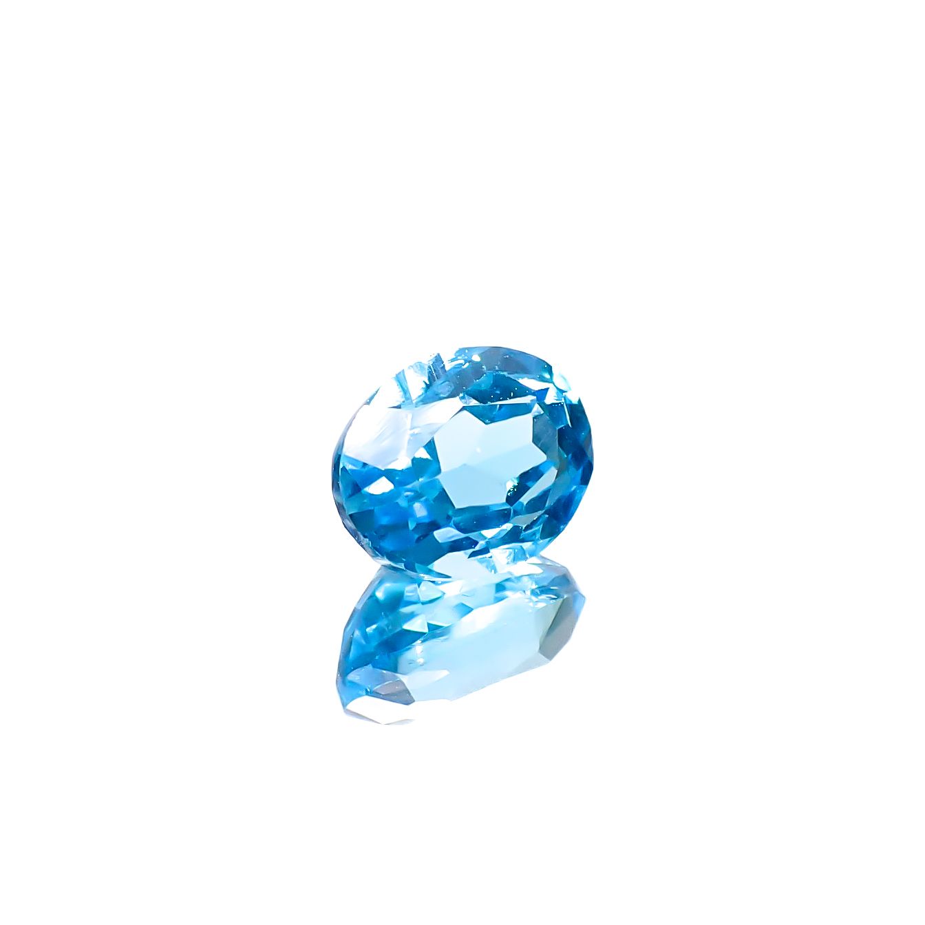 スイスブルートパーズ ブラジル産 1.92ct [241229579]8.1x6.2mm前後