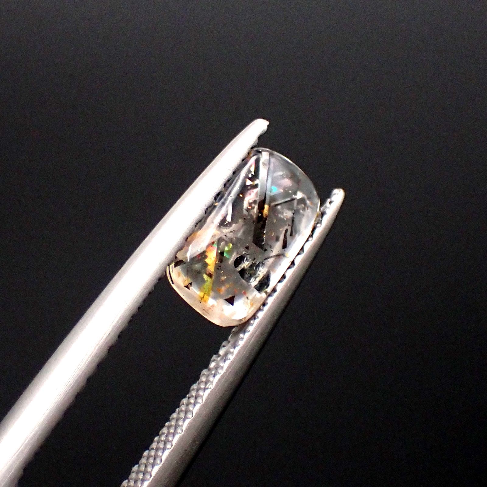 レインボーラティスサンストーン オーストラリア産 0.92ct[230722903]8.5x5.1mm前後