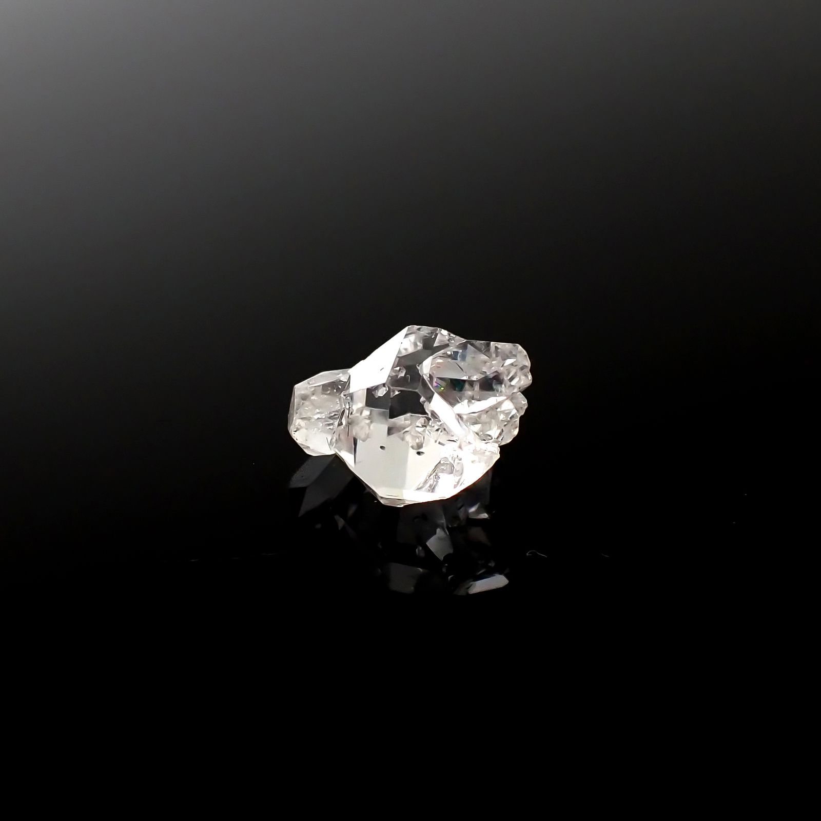 ハーキマーダイヤモンド 原石 アメリカ・ニューヨーク州産 2.06ct[240226351]9.5x8.1mm前後