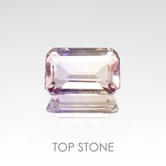 アメトリン(宝石名バイカラー・クォーツ/別名アメトリン) ボリビア産 1.99ct 識別済[20117659]9.5×6.4mm前後