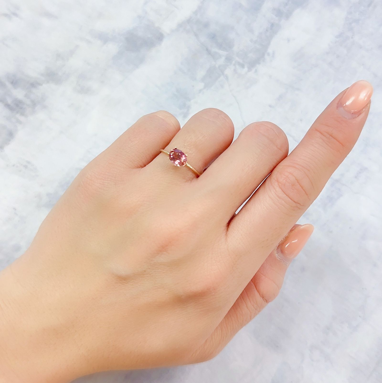 ピンクトルマリン ブラジル産 0.87ct[230220392]6.9x4.8mm前後