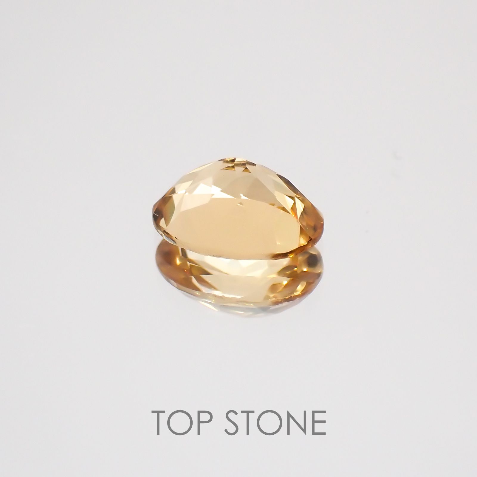 インペリアルガーネット(ヘソナイト)(宝石名ガーネット) スリランカ産 0.95ct 識別済[20128786]7×5.1mm前後