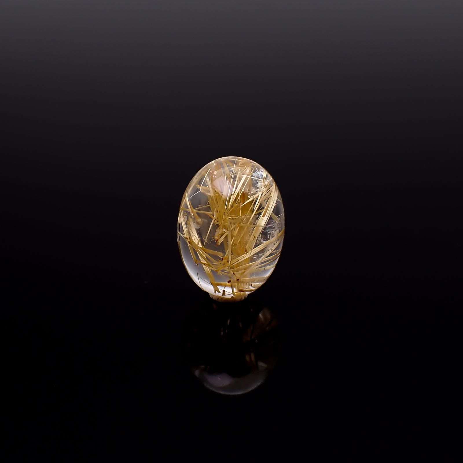 ルチルクォーツ ブラジル産 9.94ct / 16x12.1mm前後 [260732400]