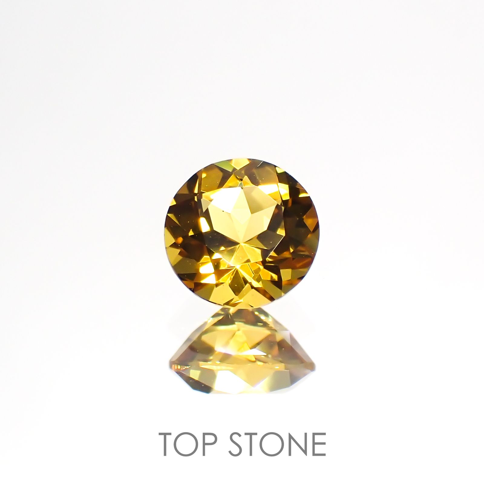 ゴールデンベリル(宝石名ゴールデン・ベリル)ブラジル産 0.47ct 識別済[220114230]5.2x5.2mm前後