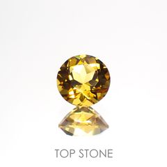 ゴールデンベリル(宝石名ゴールデン・ベリル)ブラジル産 0.47ct 識別済[220114230]5.2x5.2mm前後