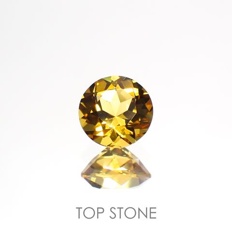 ゴールデンベリル(宝石名ゴールデン・ベリル)ブラジル産 0.47ct 識別済[220114230]5.2x5.2mm前後