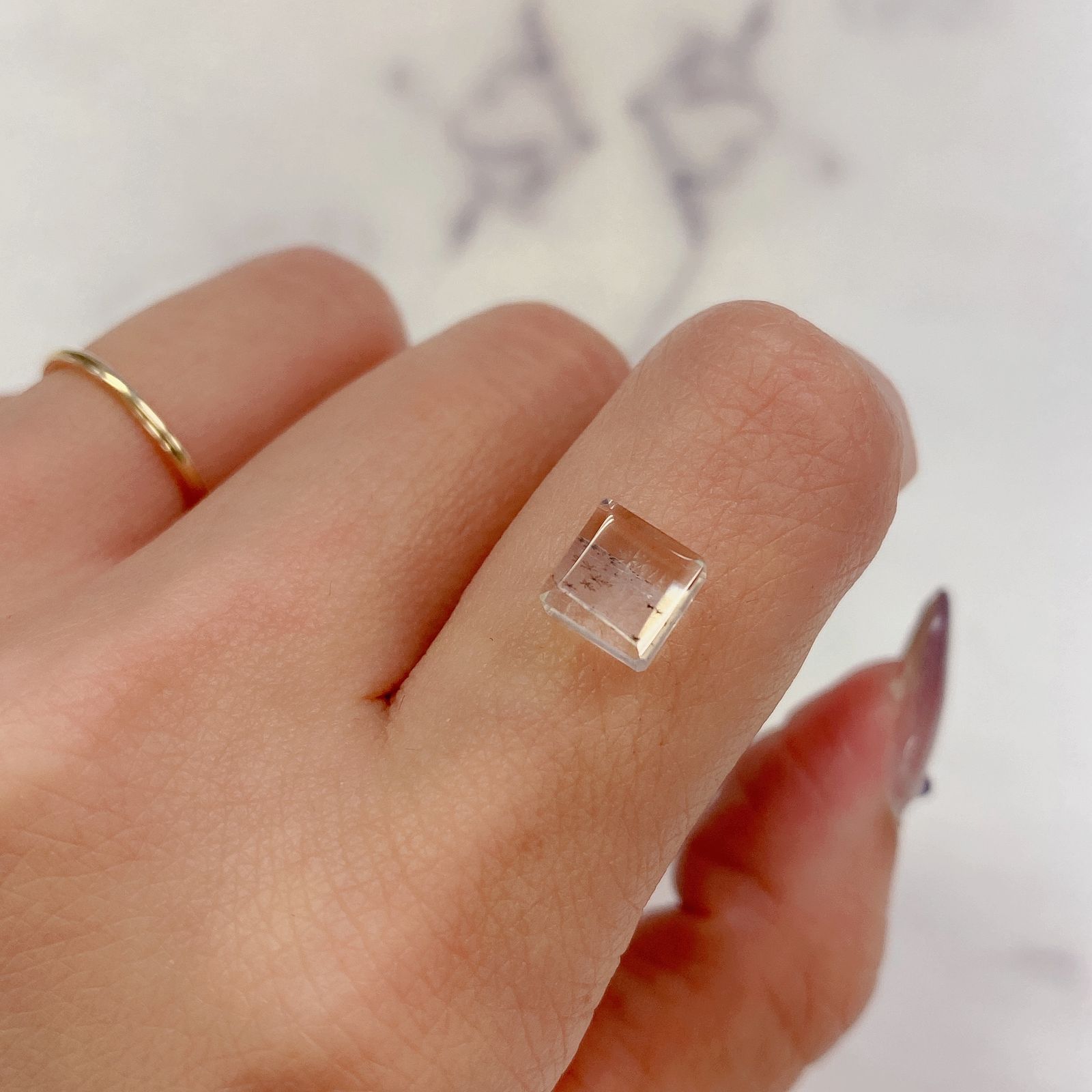 デンドリチッククォーツ ブラジル産 1.98ct[20106730]6.5×6.5mm前後