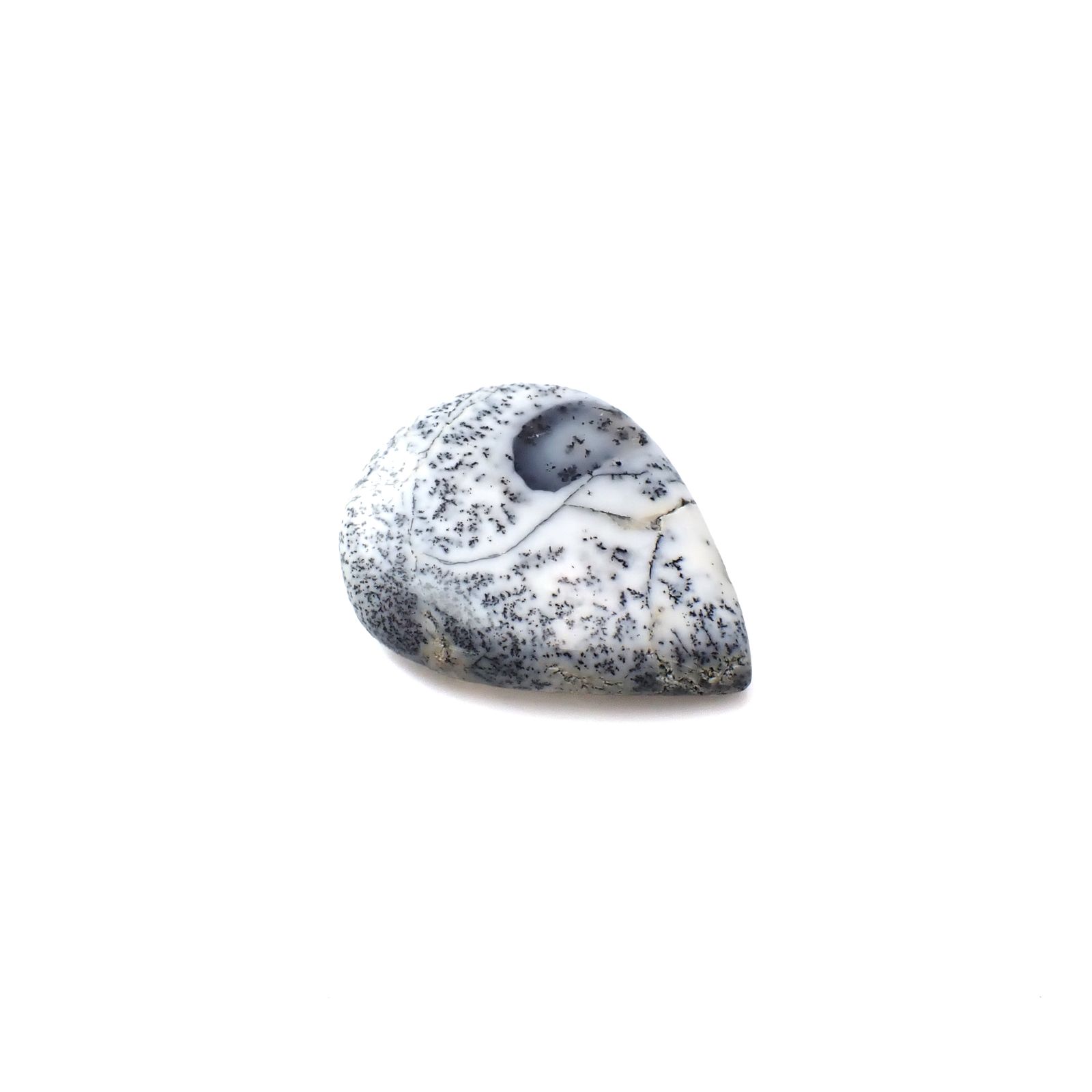 デンドリチックオパール ブラジル産 32.69ct [250931115]31.8x25.6mm前後