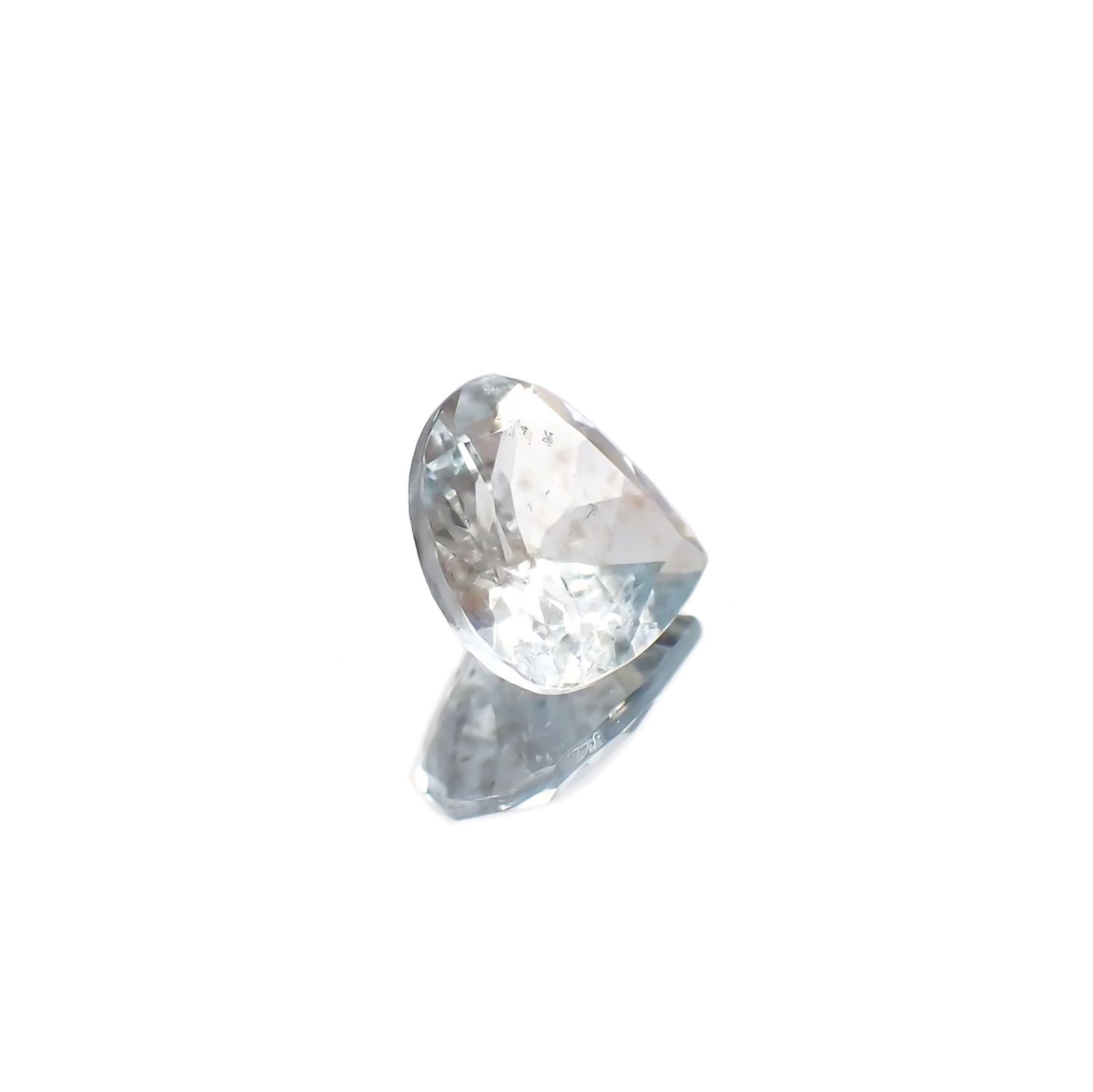 アベンチュリンアクアマリン(宝石名アクアマリン) ナイジェリア産 1.76ct 識別済[250712985]8.9×9mm前後