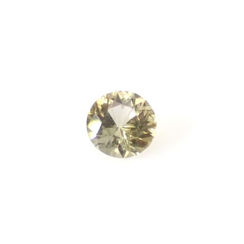 イエローゾイサイト タンザニア産 0.48ct[240427131]5.2x5.1mm前後