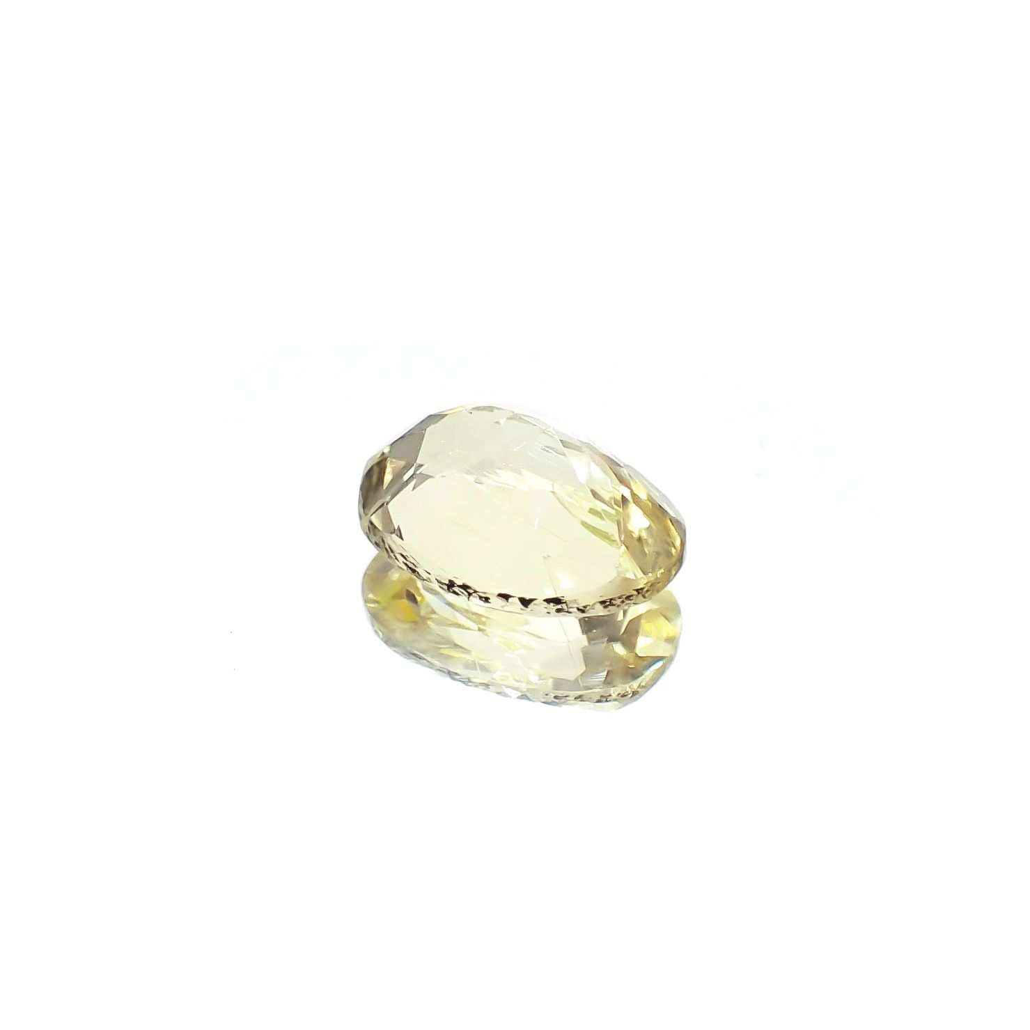イエローダンビュライト タンザニア産 1.22ct[240125465]8.1x6mm前後