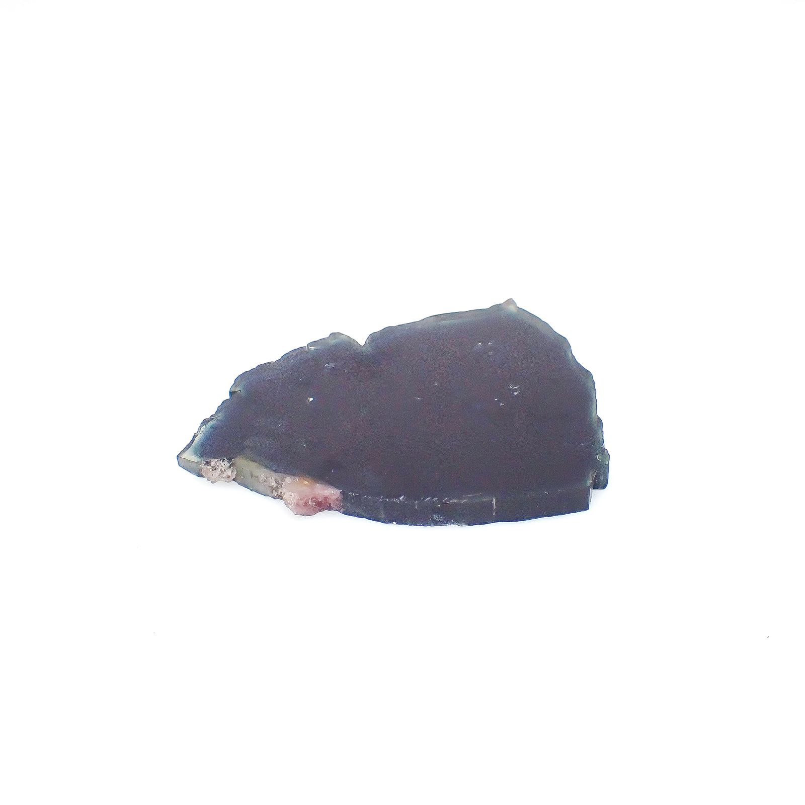 インディゴライト 原石スライス ブラジル産 87.88ct[240427271]50.5x43.7mm前後