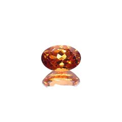 スペサルティンガーネット(宝石名ガーネット)タンザニア産 識別済 0.74ct / 6.1x4.1mm前後 [260617548]