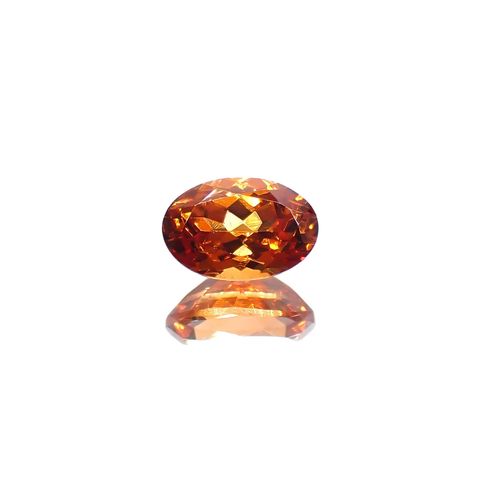 スペサルティンガーネット(宝石名ガーネット)タンザニア産 識別済 0.74ct / 6.1x4.1mm前後 [260617548]