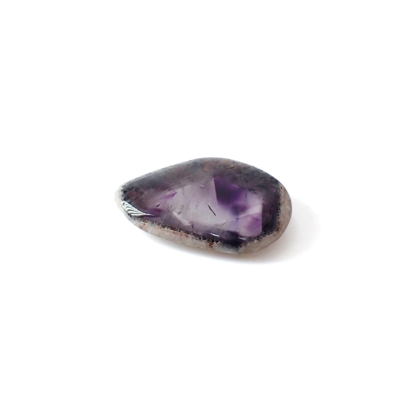 ◇フリーフォーム◇トラピッチェアメジスト 母岩付き ブラジル産 29.25ct [250730685]30.7x21.4mm前後