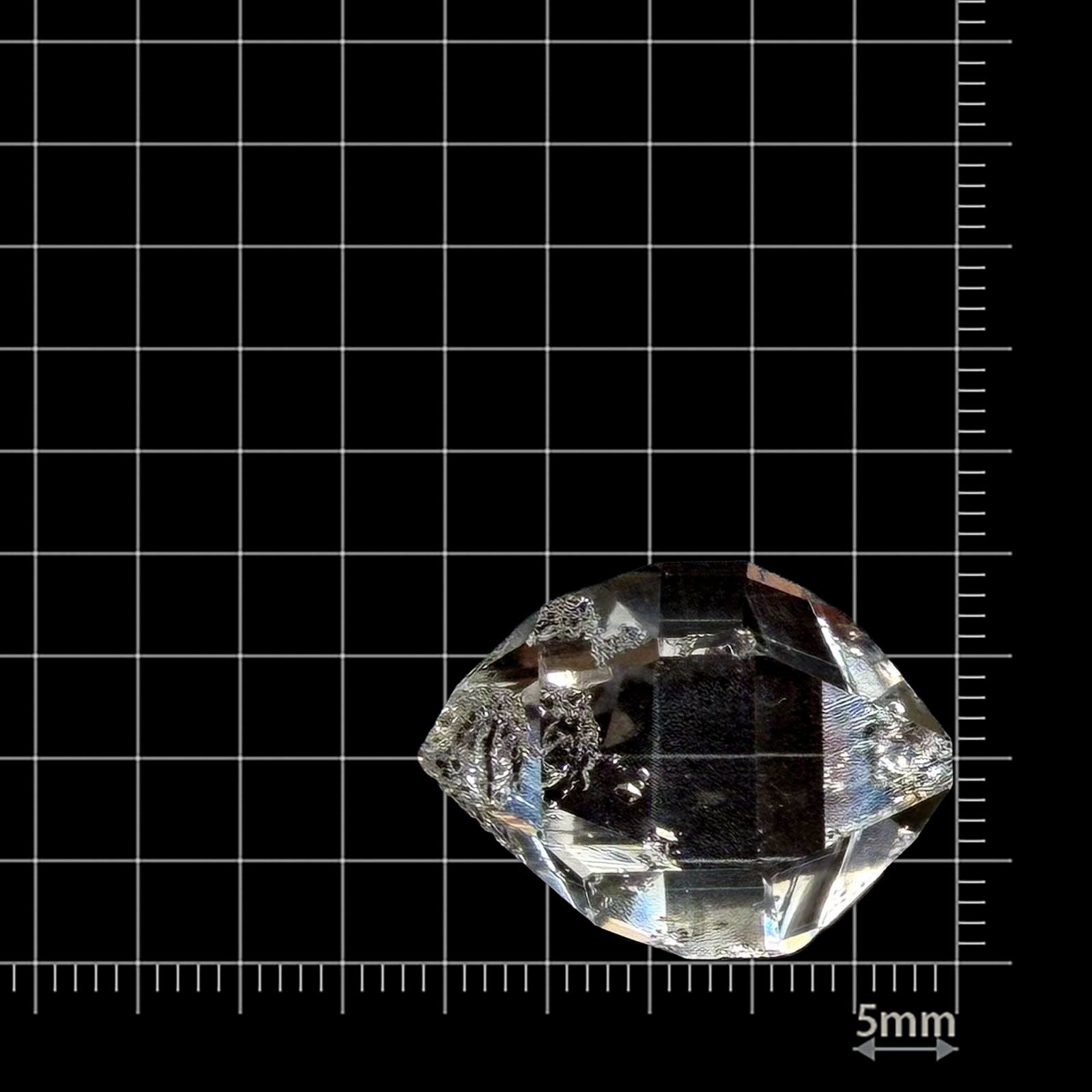 ハーキマーダイヤモンド 原石 アメリカ・ニューヨーク州産 35.26ct / 24.6x18.6mm前後 [260231772]