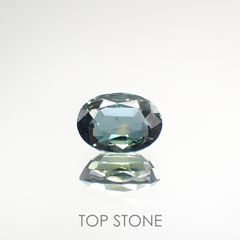バイカラーサファイア(宝石名サファイア) マダガスカル/スリランカ産 1.768ct ソ付(彩珠)[210812473]7.8×6mm前後