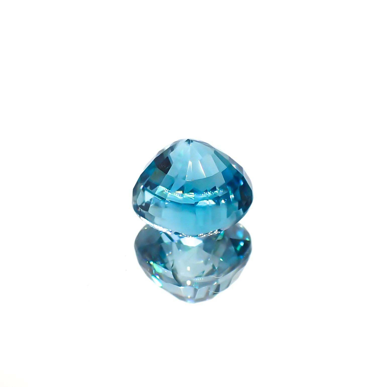 ラタナキリブルージルコン カンボジア産 2.68ct[220917933]6.7x6.6mm前後