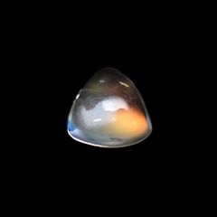 レインボームーンストーン(宝石名アンデシン・ラブラドライト)マダガスカル産 0.91ct 識別済[230522005]6.7x6.6mm前後