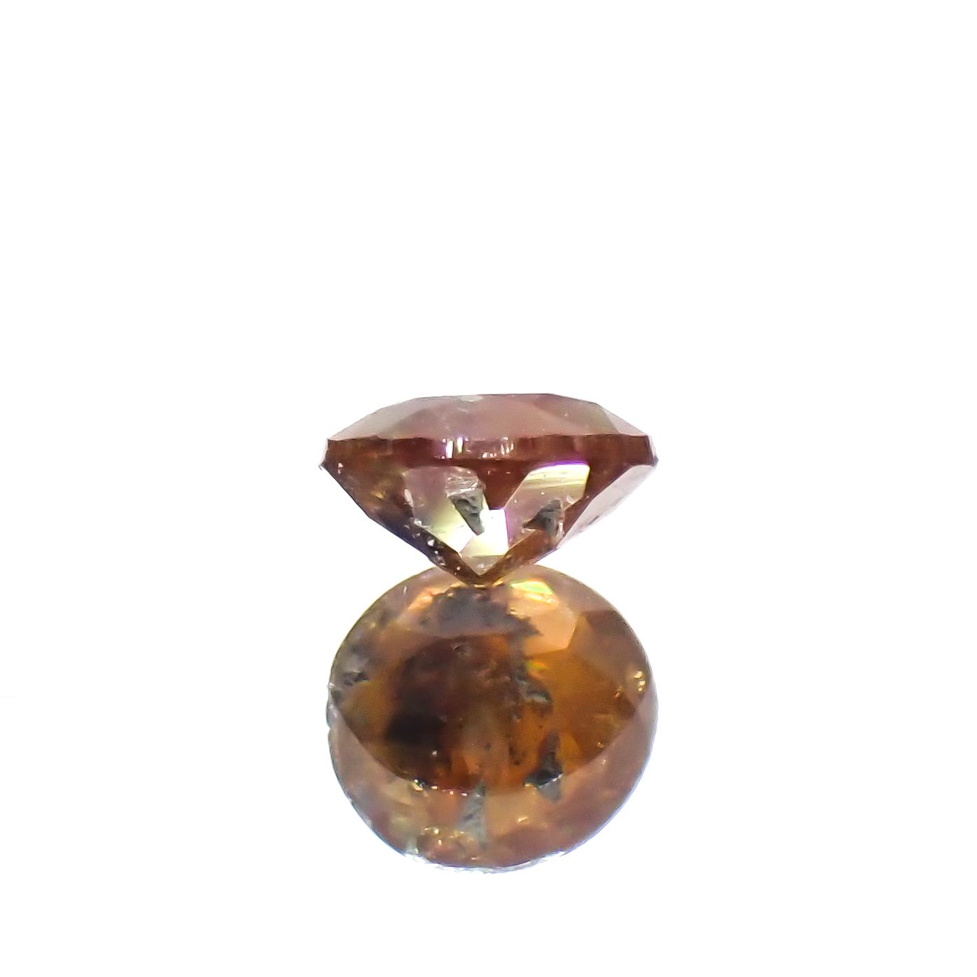 レインボーガーネット 日本・奈良県産 0.18ct[240223636]3.5x3.4mm前後