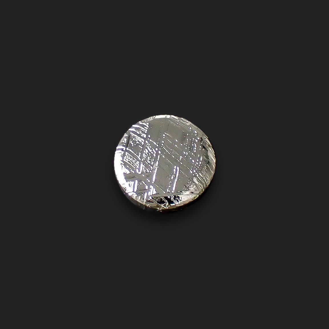 ムオニナルスタ隕石 発見地:スウェーデン 7.40ct[240125740]10.4x10.4mm前後