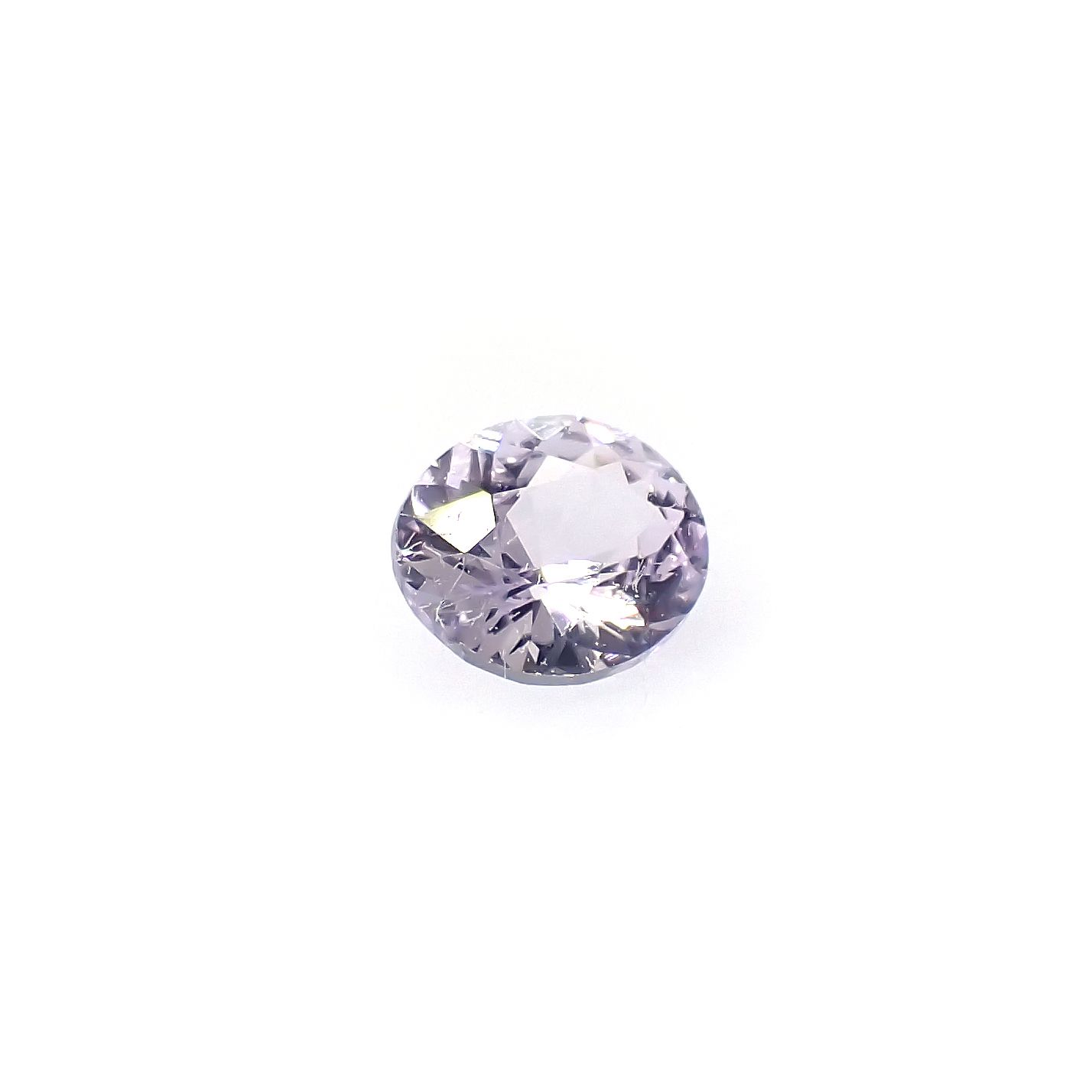 アイスラベンダーサファイア(宝石名サファイア)スリランカ/マダガスカル産 0.20ct 識別済[240226282]3.7x3.2mm前後