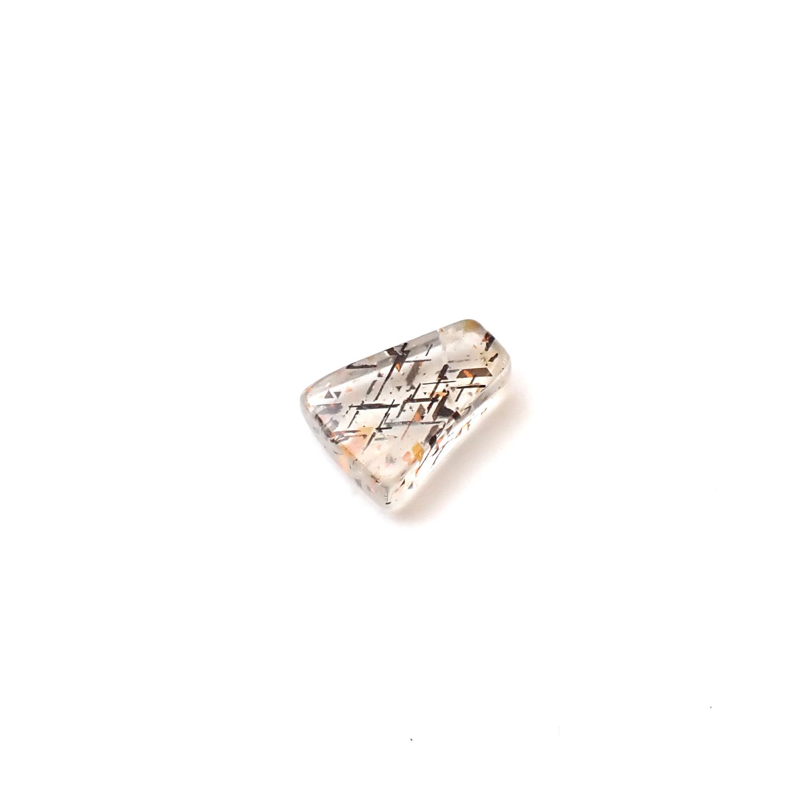 【ラスト一点再入荷】レインボー入りロッククリスタルプレート 虹入り シトリン 不定形タンブル 黄水晶 ブラジル産 レインボー