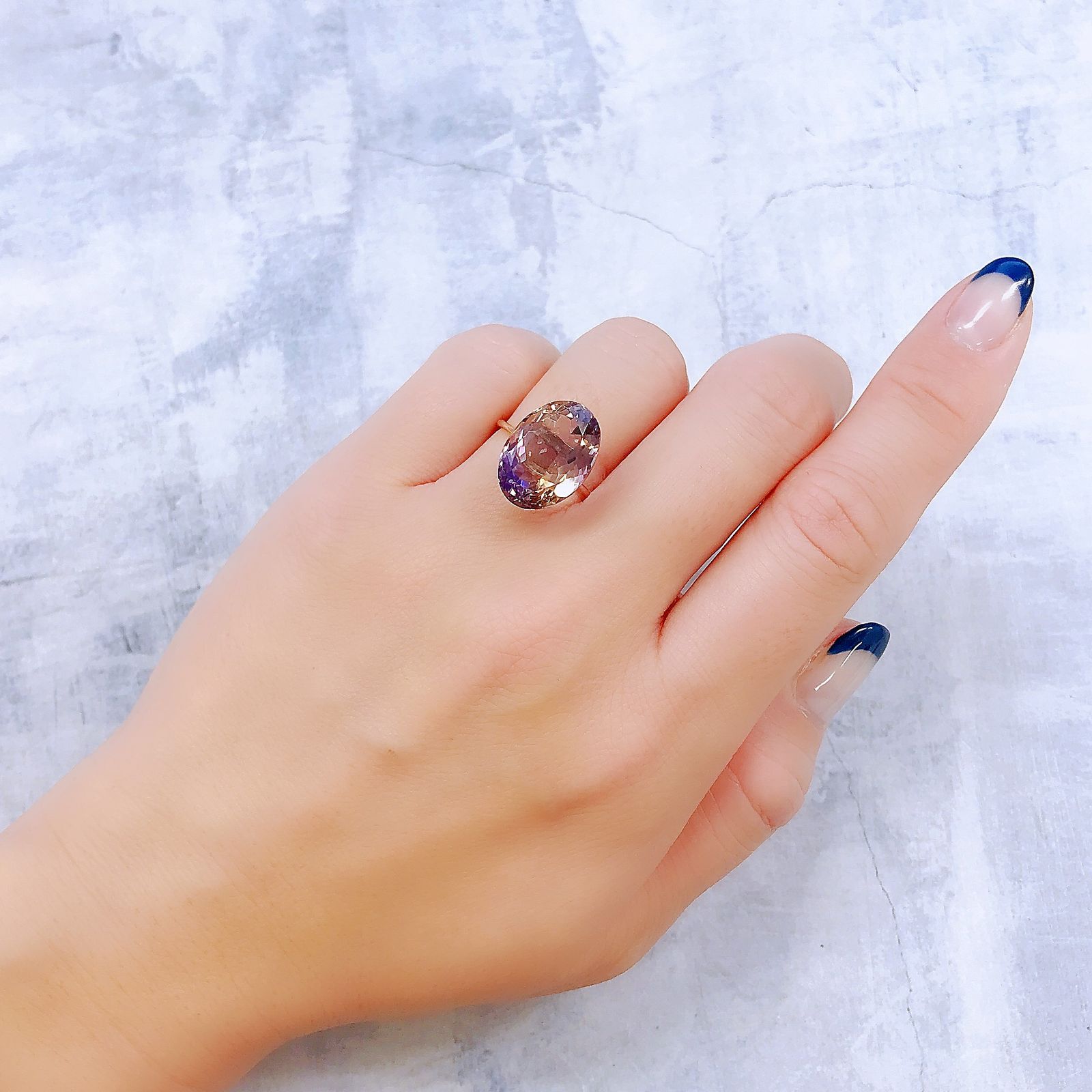 アメトリン ブラジル産 9.52ct[221018584]15.8x11.7mm前後