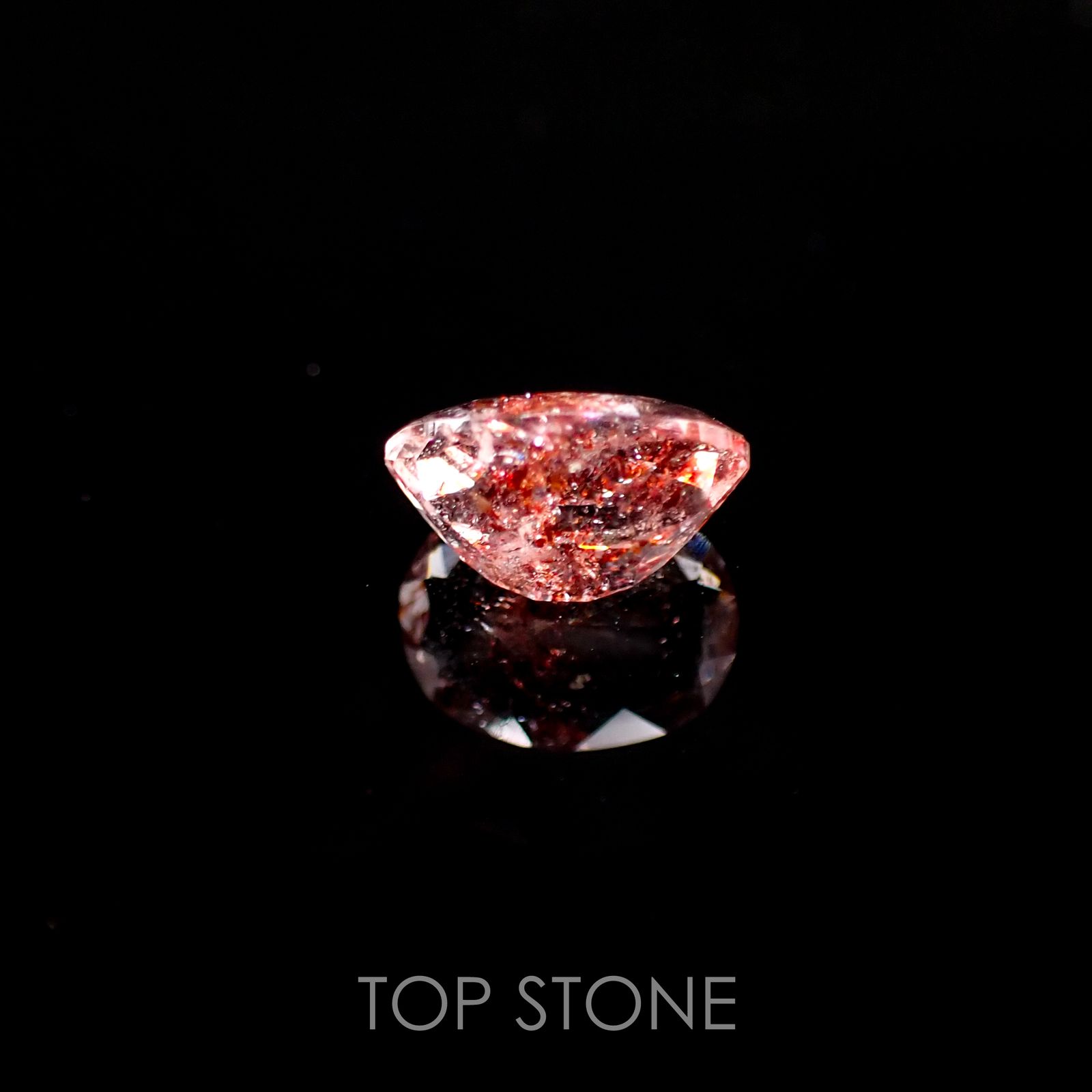 ファイヤークォーツ ナイジェリア産 ルース 1.82ct[210610714]9.3×6.9mm前後
